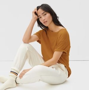 Everlane Women's Short Sleeve Tee in Mustard